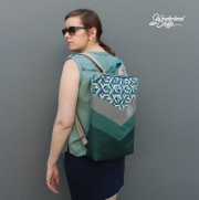 Kunstleder Lederimitat gepr�gte Optik, petrol