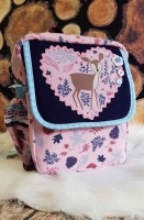 Dekostoff Rehe Bl�tter, rosa