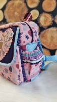 Dekostoff Rehe Bl�tter, rosa