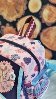 Dekostoff Rehe Bl�tter, rosa