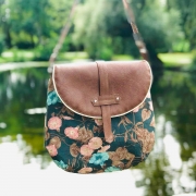 Baumwollstoff kleine Pfeilspitzen, petrol mint