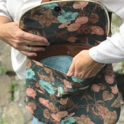 Baumwollstoff kleine Pfeilspitzen, petrol mint