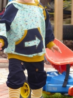 French Terry Sweat Pfeile, hellt�rkis