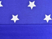 Sweat Sterne (4cm), wei� royalblau