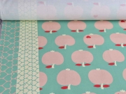Canvas Stoff �pfel by Graziela schmutz-und wasserabweisend, mint