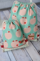 Canvas Stoff �pfel by Graziela schmutz-und wasserabweisend, mint