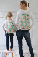 Canvas Stoff �pfel by Graziela schmutz-und wasserabweisend, mint