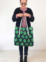 Canvas Stoff �pfel by Graziela schmutz-und wasserabweisend, gr�n dunkelblau