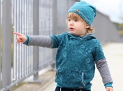 Jersey Sterne 5 mm, hellblau petrol