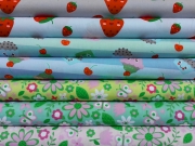 Baumwolle Sommerwiese, mintgr�n