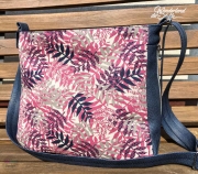 Dekostoff Leinenlook Palmbl�tter, beere natur