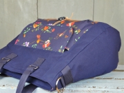 Lederimitat Vintage Look gepr�gte Optik, Havanna braun