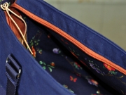 Lederimitat Vintage Look gepr�gte Optik, Havanna braun