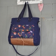 Lederimitat Vintage Look gepr�gte Optik, Havanna braun