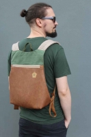 Lederimitat Vintage Look gepr�gte Optik, Havanna braun