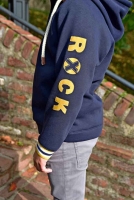 Jersey Streifen 1 cm, ocker wei�