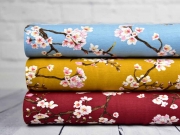 Modaljersey Kirschbl�ten Zweige, altrosa