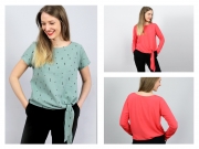 Schnittmuster Knotenbluse Frau Pina Studio Schnittreif