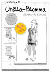 Schnittmuster Tunika/Shorts Kombi Unella-Blomma Farbenmix