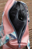 Kunstleder Lederimitat gepr�gte Optik, altrosa metallic