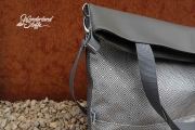Dralon Teflon Outdoorstoff Rauten, grau