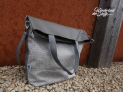 Dralon Teflon Outdoorstoff Rauten, grau