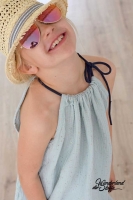 Musselin Double Gauze goldene Punkte, mint