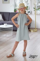 Musselin Double Gauze goldene Punkte, mint