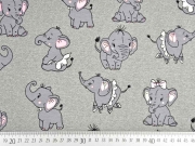 Sweat Elefanten Magic UV-Licht Farbeffekt, grau melange