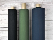 Dry Oilskin Stoff gewachste Baumwolle, schwarz
