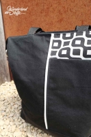 Dry Oilskin Stoff gewachste Baumwolle, schwarz