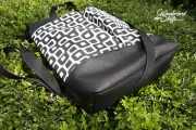 Dry Oilskin Stoff gewachste Baumwolle, schwarz