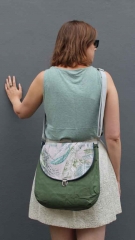 Dry Oilskin Light gewachste Baumwolle, Moosgr�n