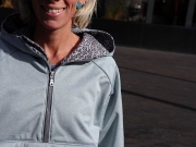 Softshell Stoff  Sports uni, altmint meliert