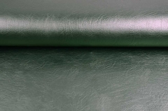 Vintage Lederimitat gepr�gte Optik in metallic gr�n