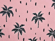 RESTST�CK 1,22 m Jersey Palmen,schwarz altrosa