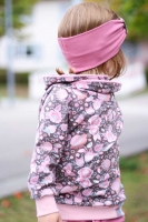 Webband Streifen 25 mm, rosa natur altrosa