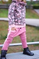 Webband Streifen 25 mm, rosa natur altrosa