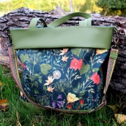 Kunstleder Lederimitat gepr�gte Optik, moosgr�n