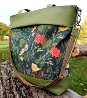 Kunstleder Lederimitat gepr�gte Optik, moosgr�n