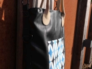 Kunstleder Lederimitat gepr�gte Optik, schwarz