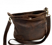 Leder Imitat Filzr�cken Vintageoptik, dunkelbraun