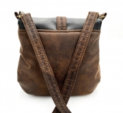 Leder Imitat Filzr�cken Vintageoptik, dunkelbraun