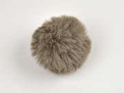 Kunstfellbommel Taschenanh�nger 6 cm, taupe