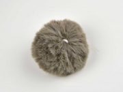 Kunstfellbommel Taschenanh�nger 6 cm, taupe