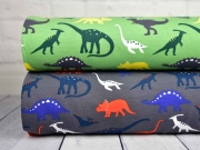 Sweat French Terry Dinosaurier, hellgr�n