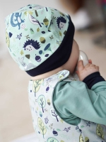 Jersey Waldtiere Laub Pilze, gr�n mint