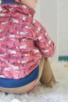 Jersey uni, dunkles Jeansblau