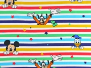 Jersey Disney Pluto Mickey Maus Donald Duck, bunt wei� gestreift