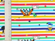 Jersey Disney Pluto Mickey Maus Donald Duck, bunt wei� gestreift